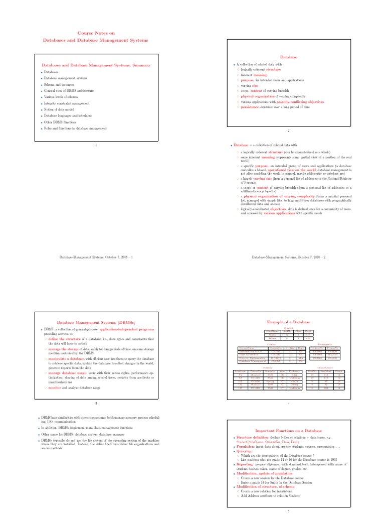Dbms Notes | PDF | Art | Technology & Engineering