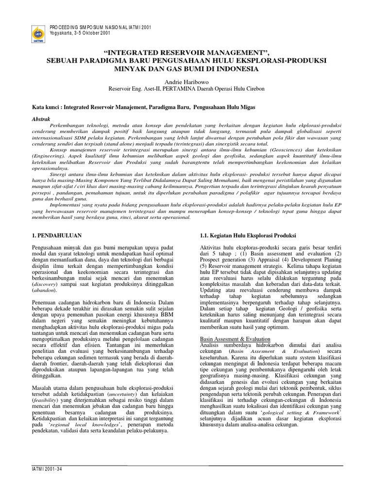 Integrated Reservoir Management | PDF
