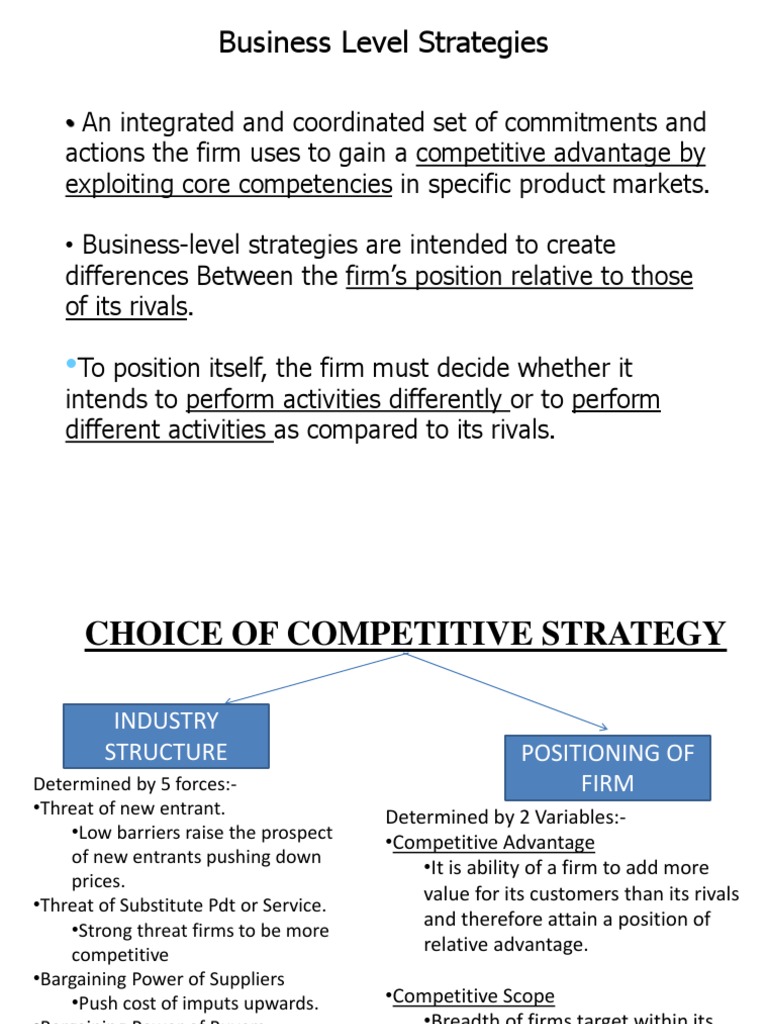 Understanding Business-Level Strategies | PDF | Strategic Management ...