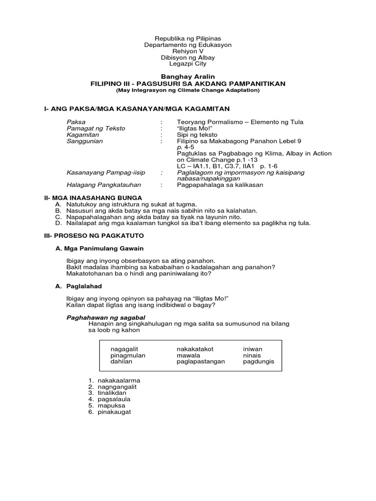 Teoryang Pormalismo Elemento Ng Tula Pdf