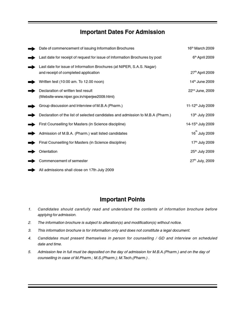 Info Brochure Masters 2009 | PDF | University And College Admission ...