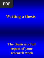 Thesis Writing