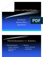 Spontaneity Reaction Rates Equilibrium