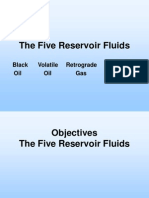 Five Reservoir Fluids