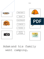 Adam and His Family Went Camping.: Name: Date