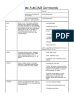 Auto Cad Commands