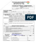 Planificacion Curricular Sistema Informatico Monousuario y Multiusuario II Bachillerato Nid 2013mj