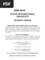 Download Vision International University USA - Academic Catalog by visionicu SN22609963 doc pdf