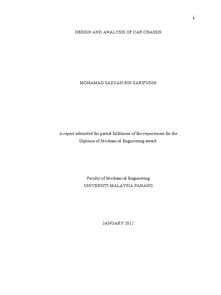 Chassis Design PDF Ultimate Tensile Strength Deformation (Engineering)