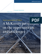 Perspectives on M&A integration opportunities and challenges