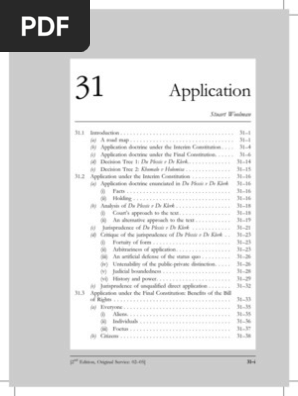 Constititutional Law of South Africa