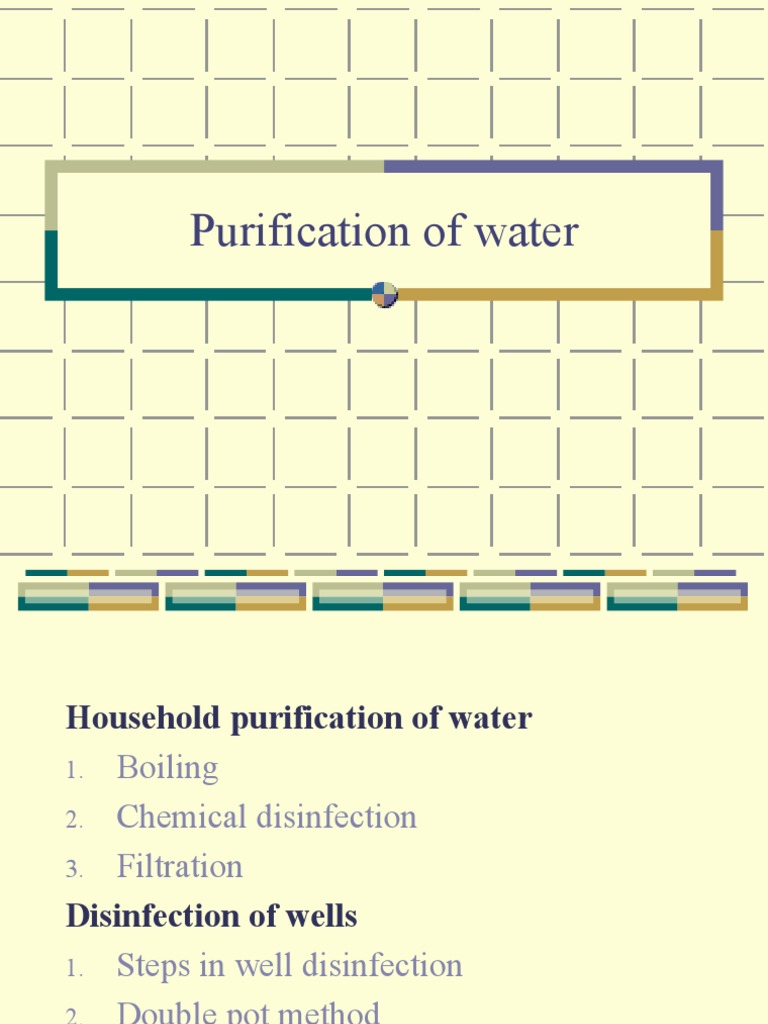 Purification of Water Small Scale Bleach Chlorine