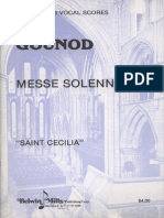 Messe Solennelle "Sainte Cecile" Soli Chœur Et Acc Charles Gounod