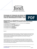 Artigo Programa de Formação Em Ensino Experimental Ua Cong. Int. Inv. Didáct. 2009