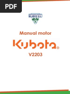 Kubota V2203 Workshop Manual | Motor Oil