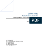 ZXWR RNC (V3.11.10) Radio Network Controller Configuration Tool Operation Guide