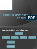 funções sintáticas