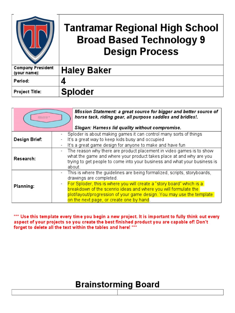 Game Design Project: Sploder Overview | PDF