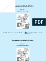 Introduction To Media Studies: Sose 2011 Mag. Klaus Heissenberger