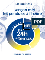 Dossier de presse 24h du temps