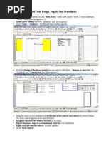 Excel Form Design - Step by Step Procedures