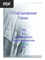 Uv Visible Spectrophotometer