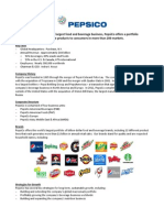 Pepsico Corporate Fact Sheet