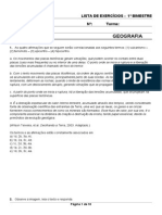 Lista de Exercícios 6ºA Photon 1ºbimestre