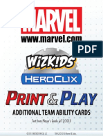 Marvel Additional Team Abilities