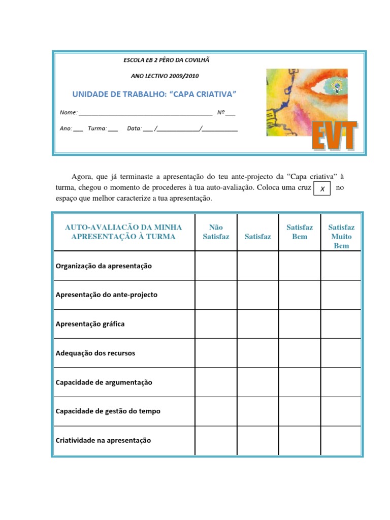 Microsoft Word Auto Avalia o Da Fase De Apresenta o Do Trabalho