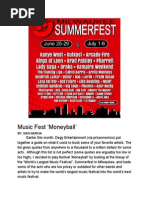 Music Fest 'Moneyball'