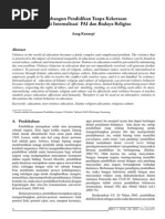 Download Membangun Pendidikan Tanpa Kekerasan Melalui Internalisasi PAI dan Budaya Religius by eL-Tarbawi Jurnal Pendidikan Islam SN226204507 doc pdf