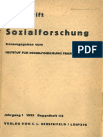 Zeitschrift Fur Sozialforschung, Vol 1 e 2, 1932