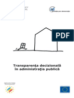 Transparenta Decizionala in Administratia Publica