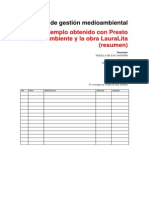 Plan de Gestión Ambiental Sector de La Construcción