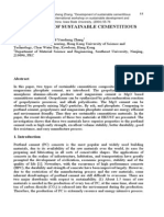 2004 Development of Sustainable Cementitious Materials