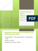 Windows Server 2008, Servidor y Dominio