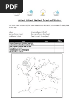 Weather Worksheet