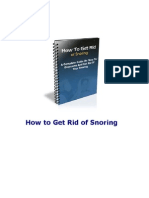 How to Get Rid of Snoring