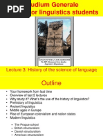 History of Linguistics