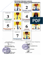 Surat Suara Pilsung 2013