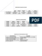 Inventario Varios de Eseico