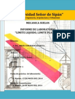 Informe de Limite Liquido y Lmite Plastico