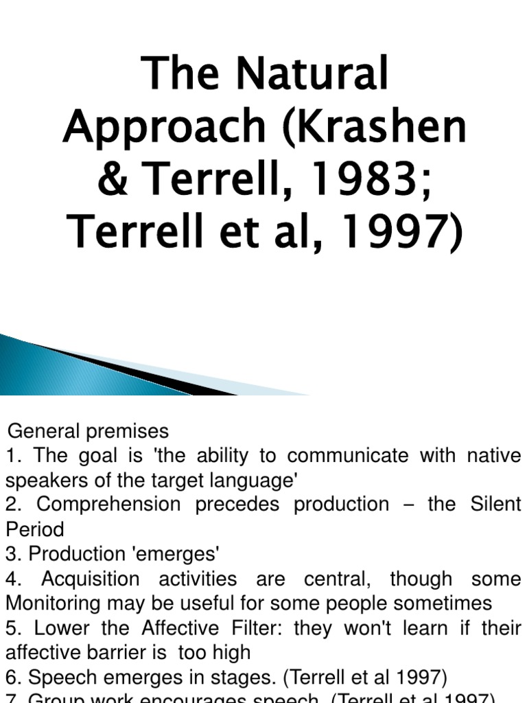 Natural Order Hypothesis Second Language Language Acquisition