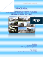 Propuesta Laboral Docente Para Los Egresados de La Uap