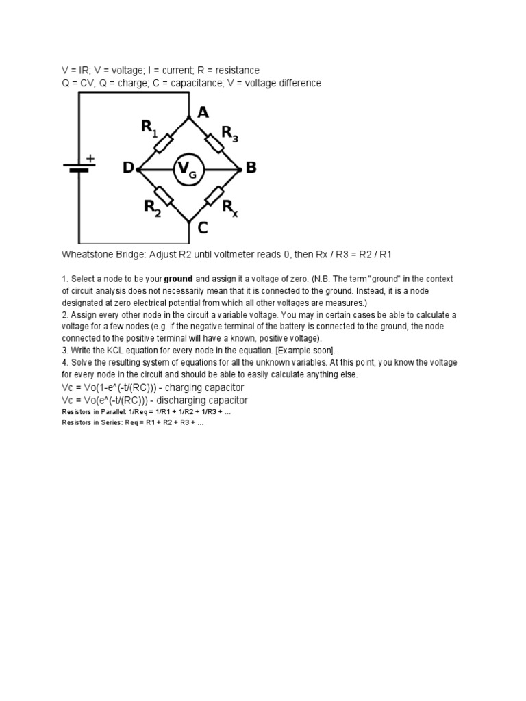 Resistors in Parallel 1/req 1/R1 + 1/R2 + 1/R3 + Resistors in Series