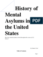 history of mental asylums in the us word