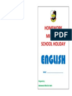 Homework Mid Term School Holiday: English