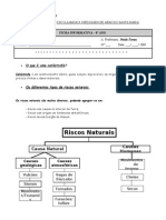 Riscos e Catástrofes Naturais