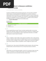 Como Fazer Crianças Autistas Escreverem